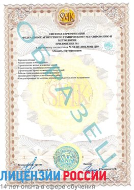 Образец сертификата соответствия (приложение) Зерноград Сертификат ISO 14001